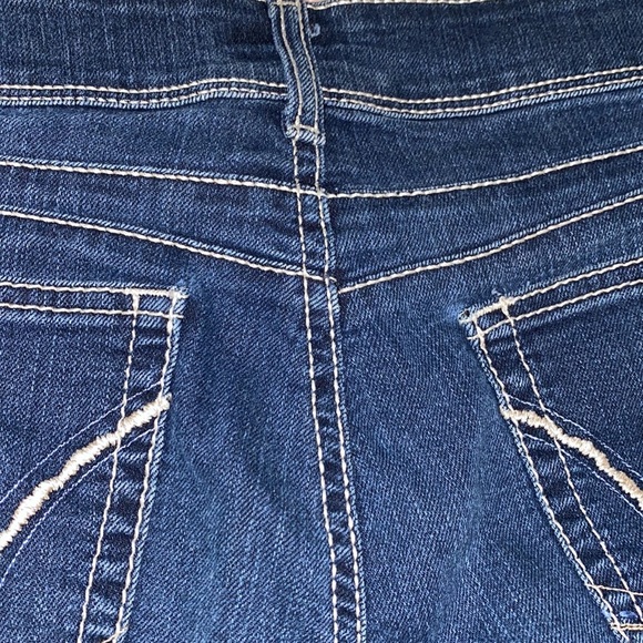 Wranglers 7/8 x 34 32x34 bootcut flare jeans distressed - Picture 4 of 13